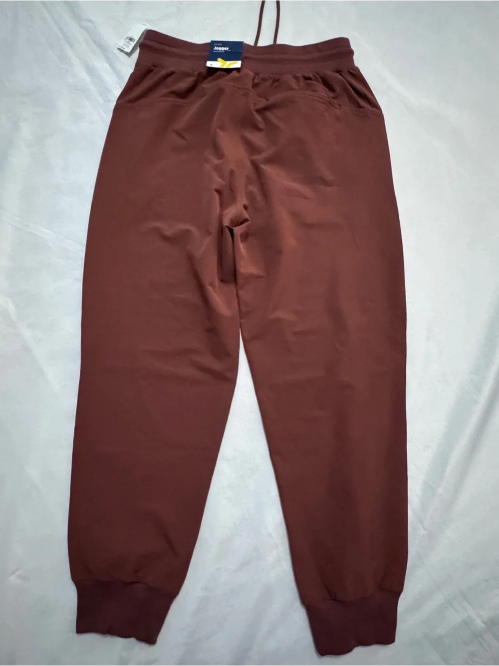 NWT Old Navy Stretchtech High Rise Jogger In Trident Maple Brown Size Small